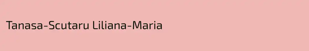 Tanasa-Scutaru Liliana-Maria